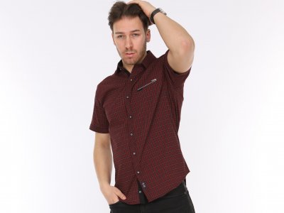 New Stylish Design Long Sleeve Plaid Slim Fit Men's Shirts